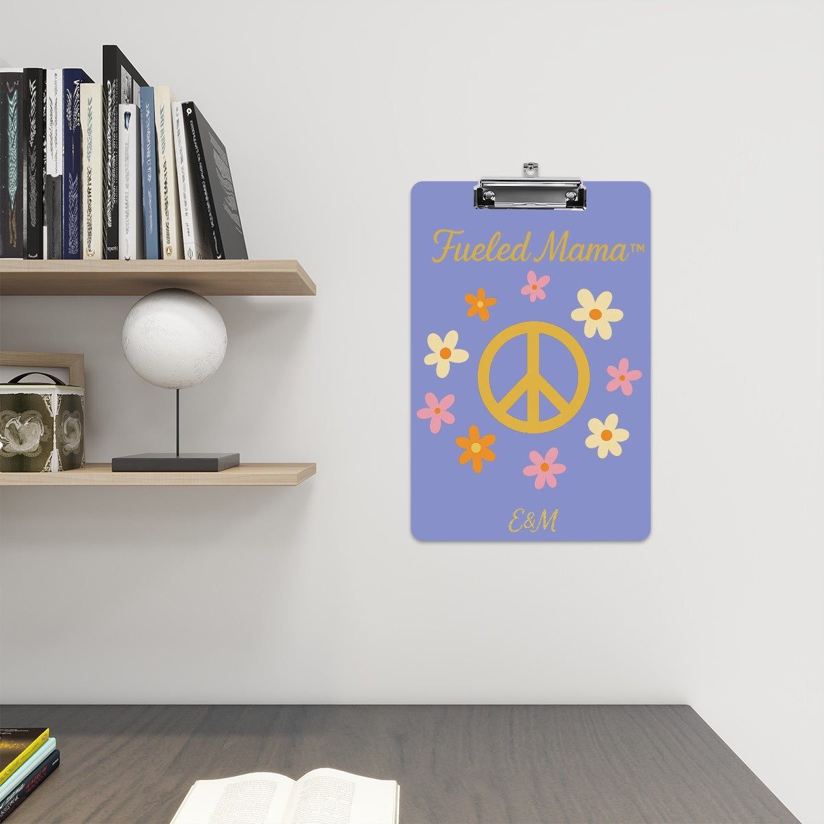 Peace & Petals Acrylic Clipboard
