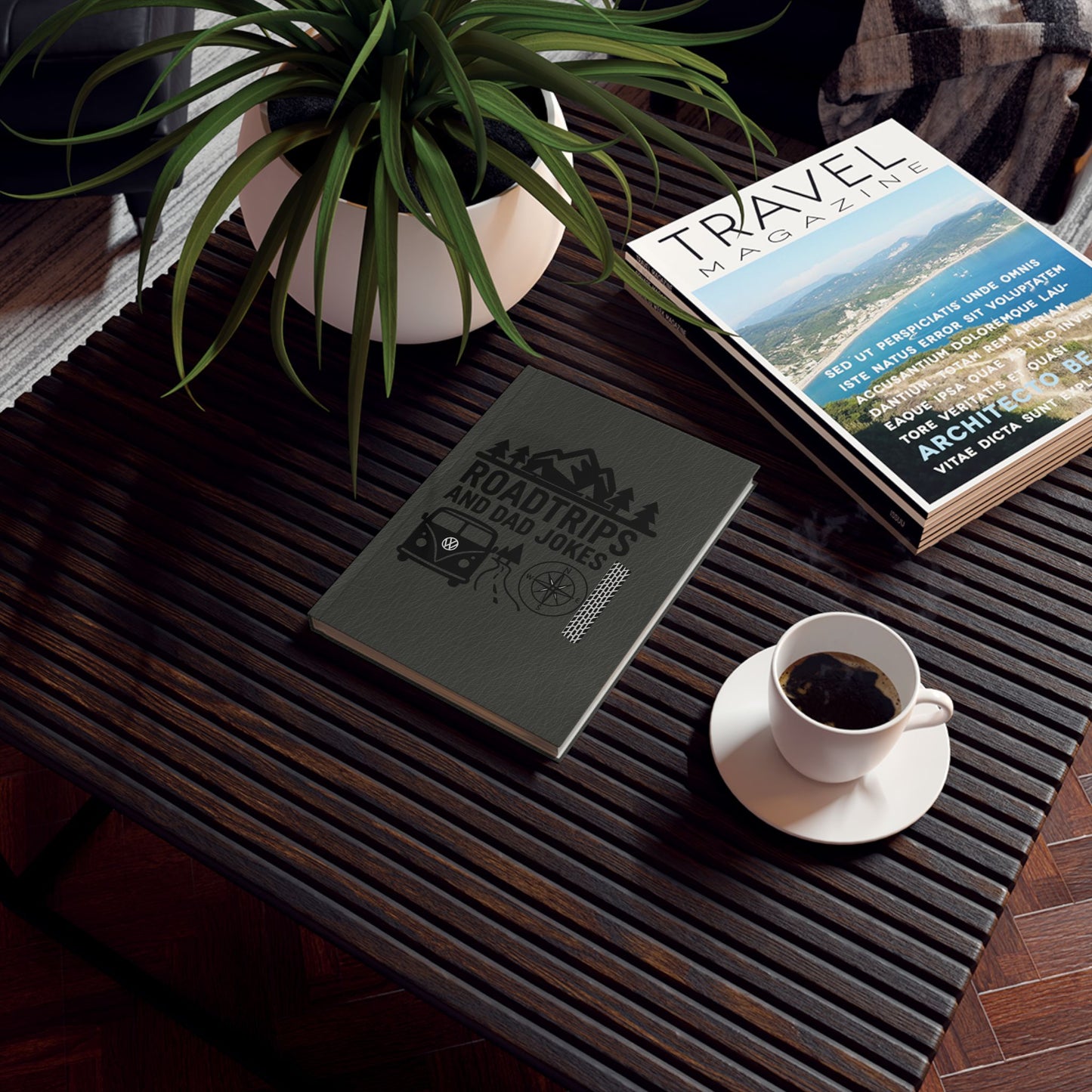 Roadtrips & Dad Jokes - Adventure Travel Journal. Perfect Gift for Travelers, Camping, Birthday, Father's Day, Road Trip Planning, Hiking