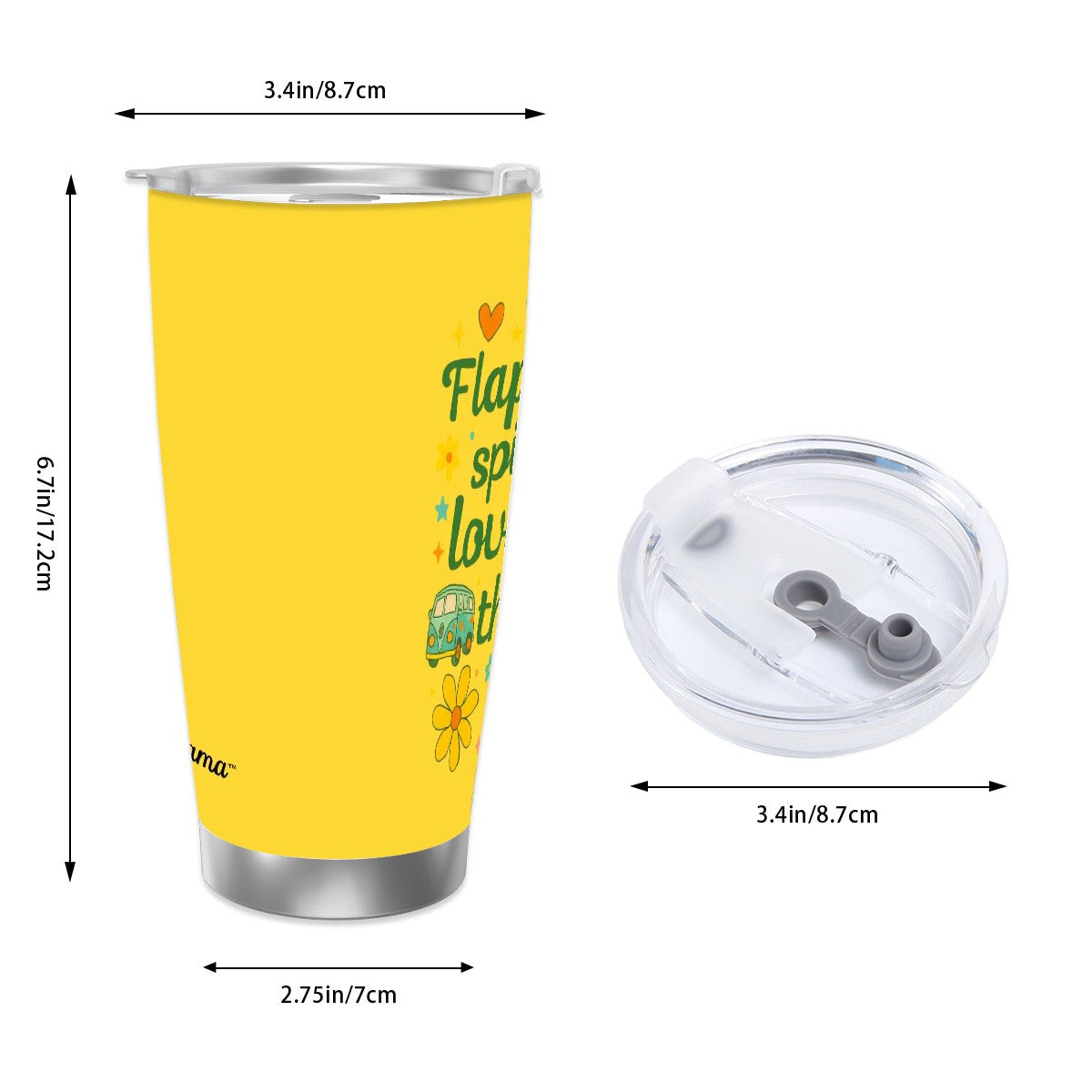 Thriving in Color Travel Coffee Mug (20oz) (Copy)