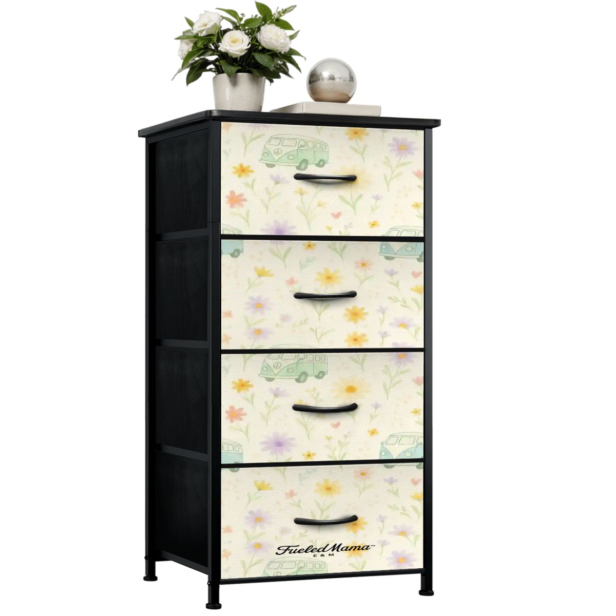Pastel Wildflower VW 4-Drawer Dresser (Copy)