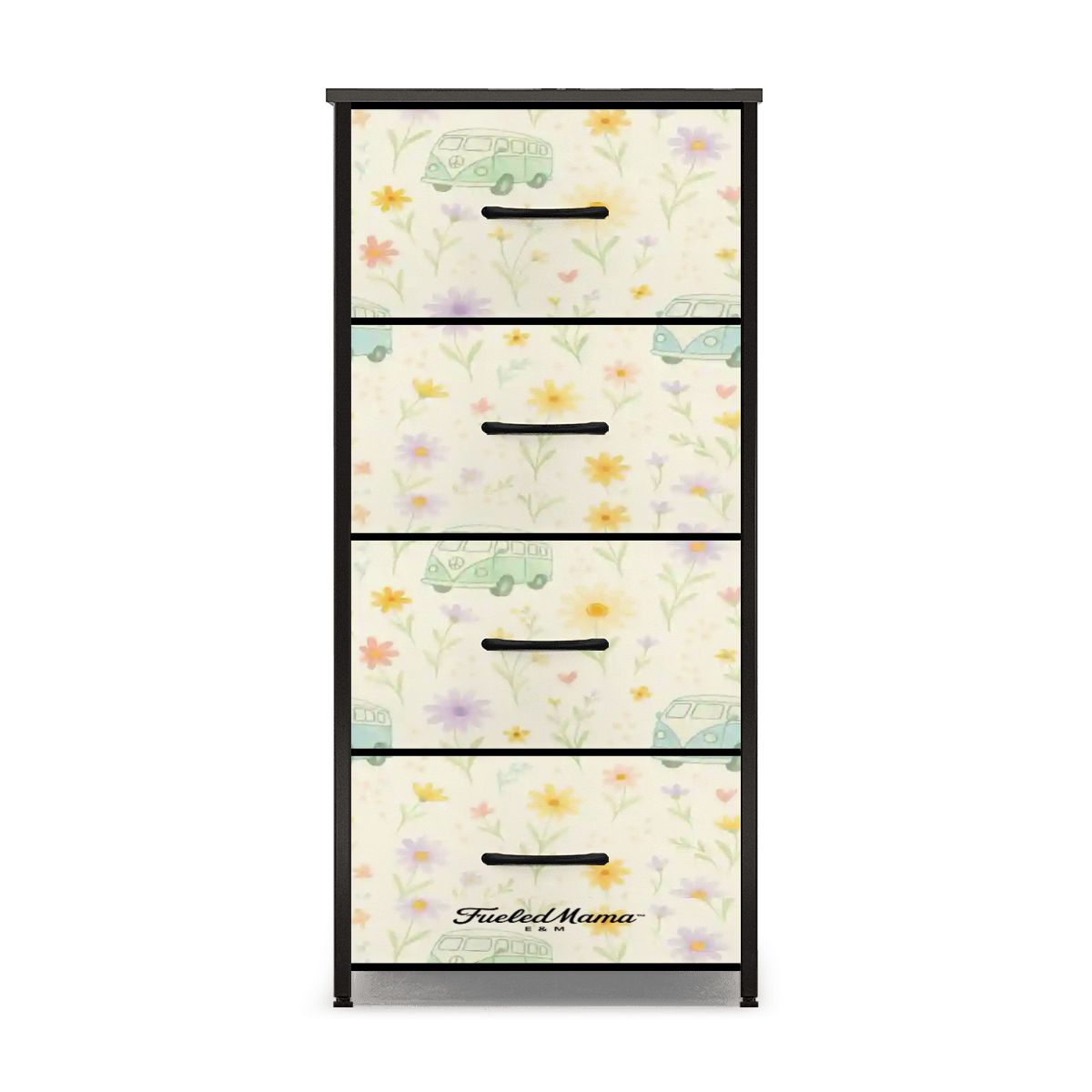 Pastel Wildflower VW 4-Drawer Dresser (Copy)