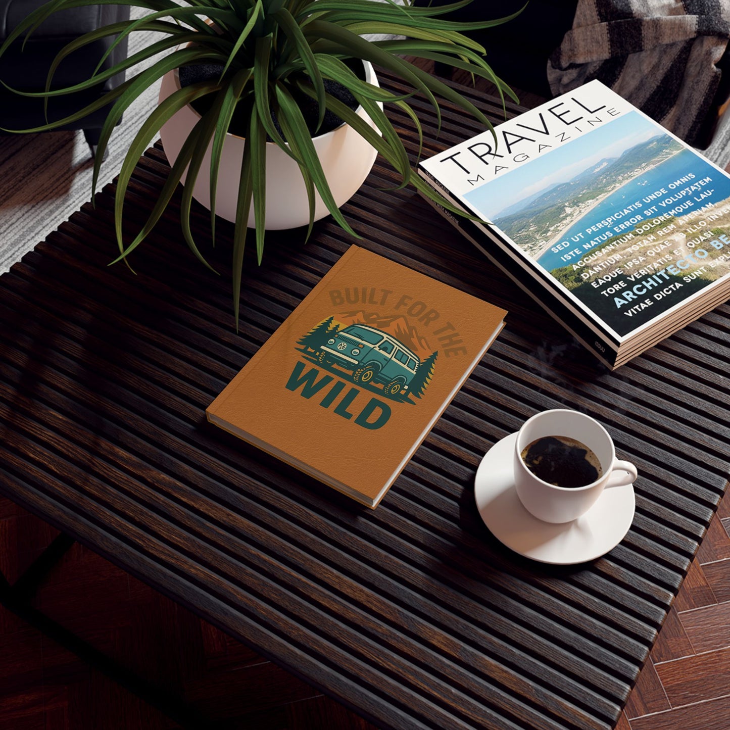 Built for the Wild Hard Backed Journal for Explorers, Travel Log, Nature Journal, Gift for Adventurers, Camping Notebook