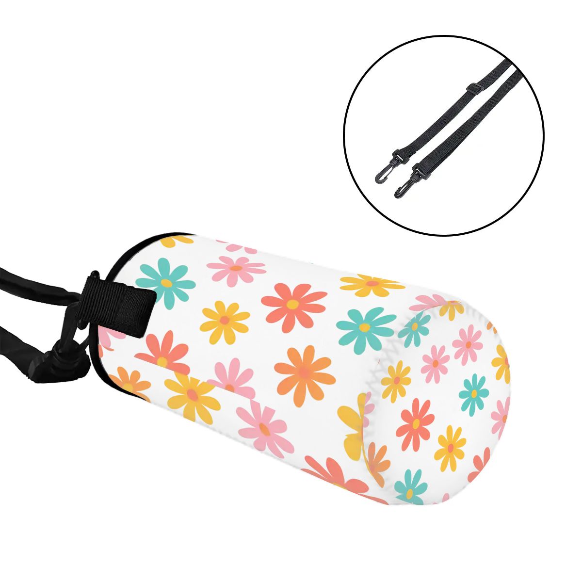 Flower Power Small Water Bottle Sleeve