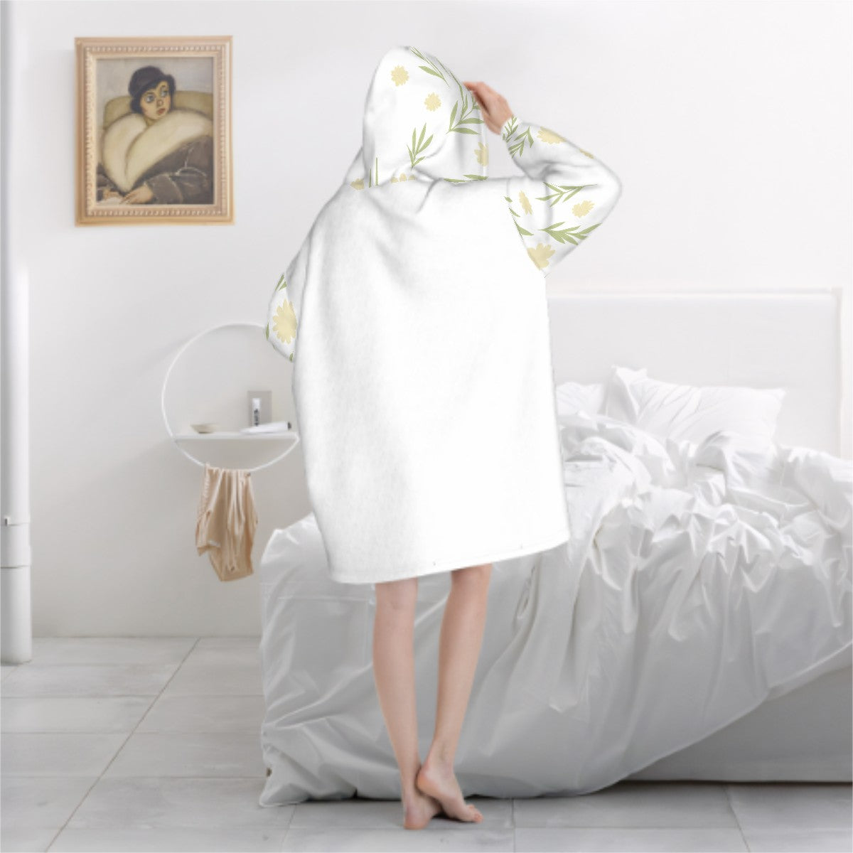 Just Breathe" Oversized Adult Hoodie Blanket – Anti-Pilling Flannel Comfort