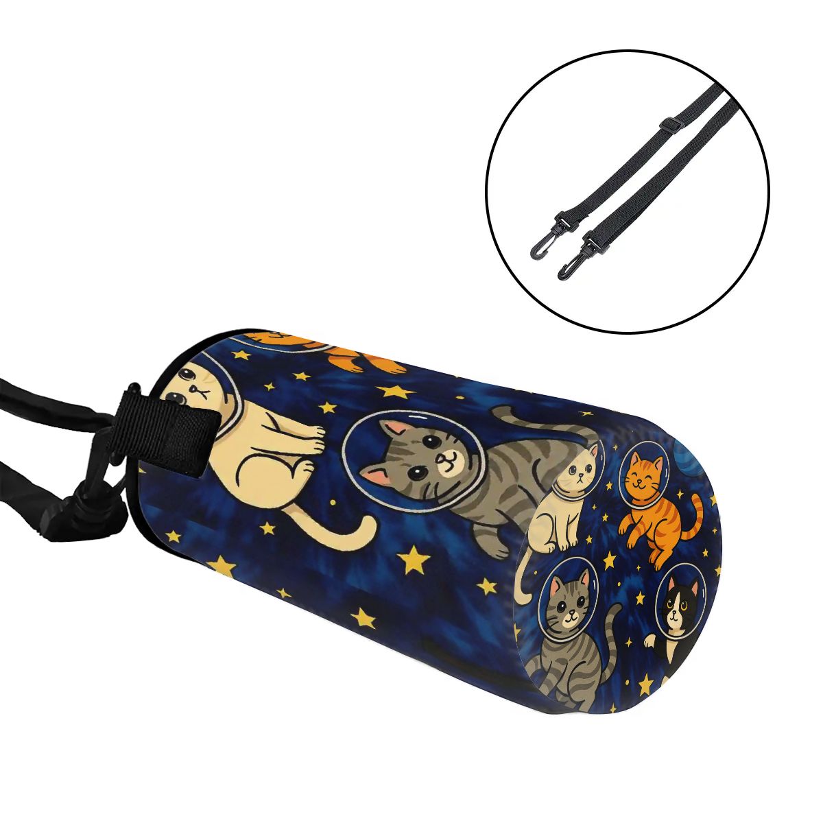 Space Kitty Small Water Bottle Sleeve
