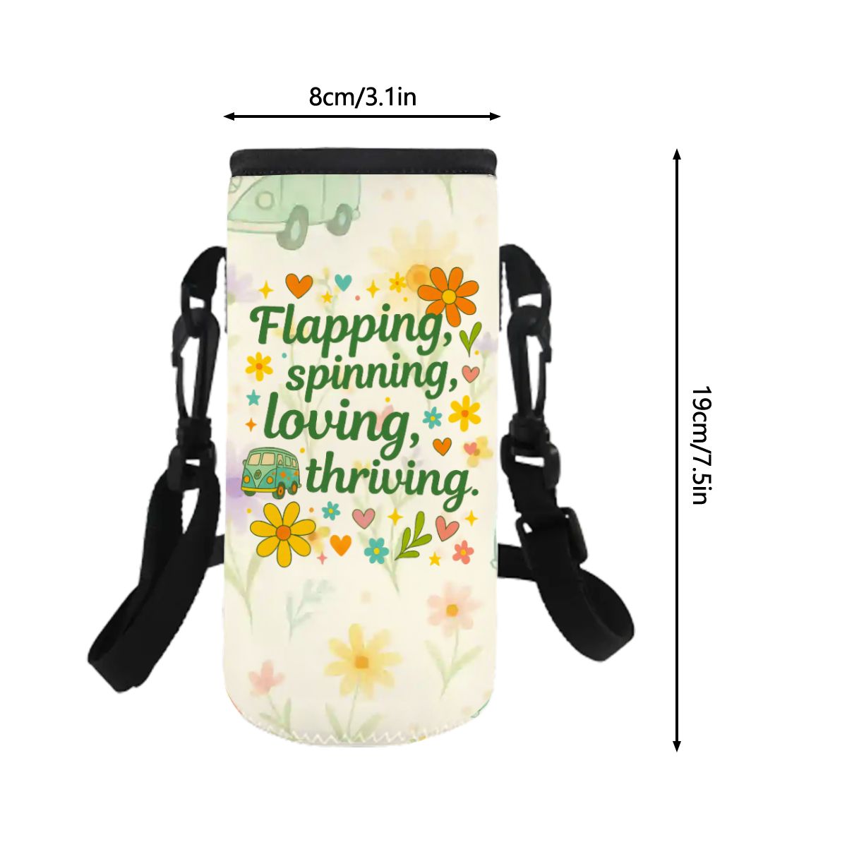 Thriving Small Water Bottle Sleeve