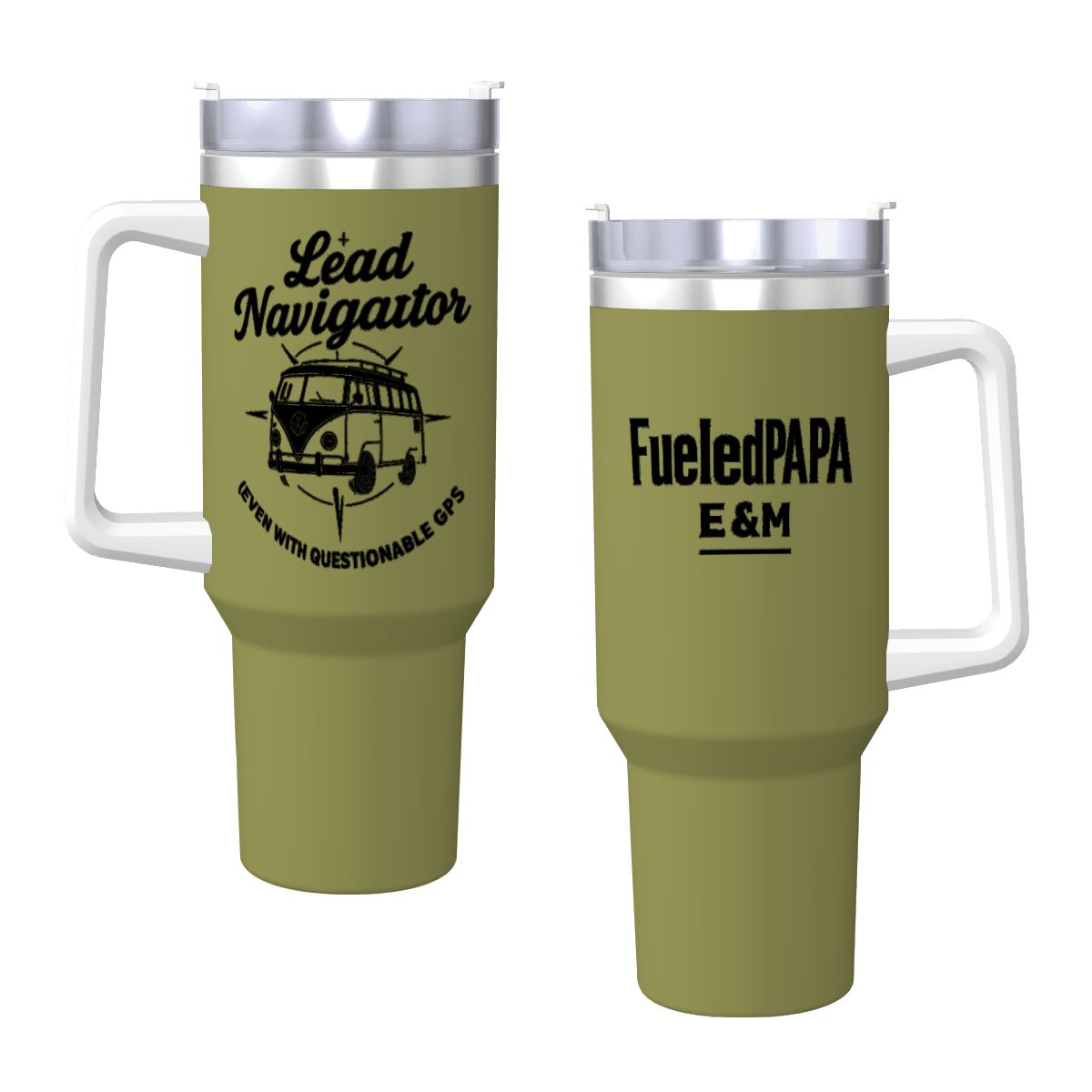 Lead Navigator Travel Coffee Mug with Handle and Straw (40oz) (Copy)