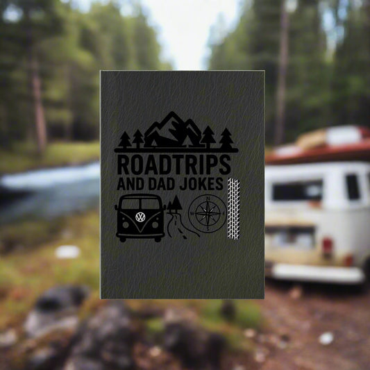 Roadtrips & Dad Jokes - Adventure Travel Journal. Perfect Gift for Travelers, Camping, Birthday, Father's Day, Road Trip Planning, Hiking