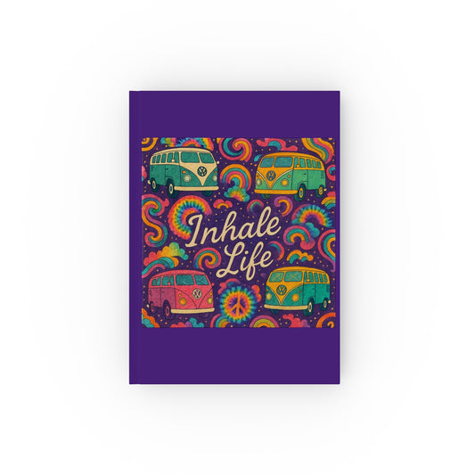 Colorful Hard Backed Journal - Inhale Life, Fueled Mama, Gratitude Diary, Travel Notebook, Ideal Gift for Moms, Writers