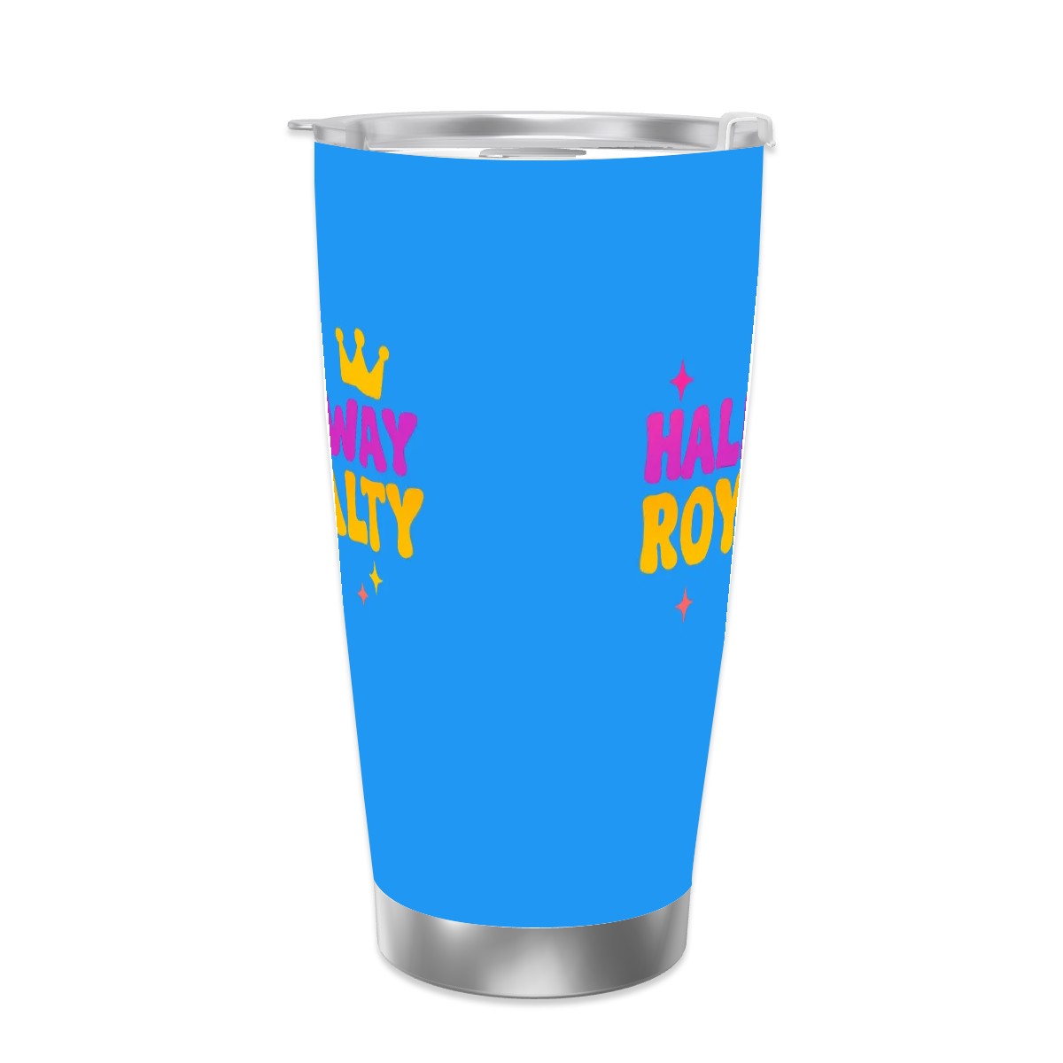 Hallway Royalty Travel Coffee Mug with Single Silver Edge (20oz)
