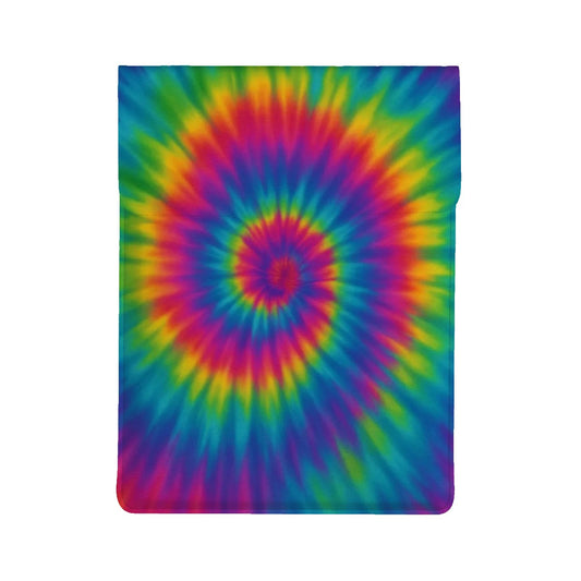 Tie Dye Leather Laptop Case (Vertical)