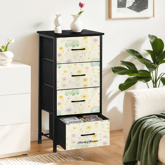Pastel Wildflower VW 4-Drawer Dresser (Copy)