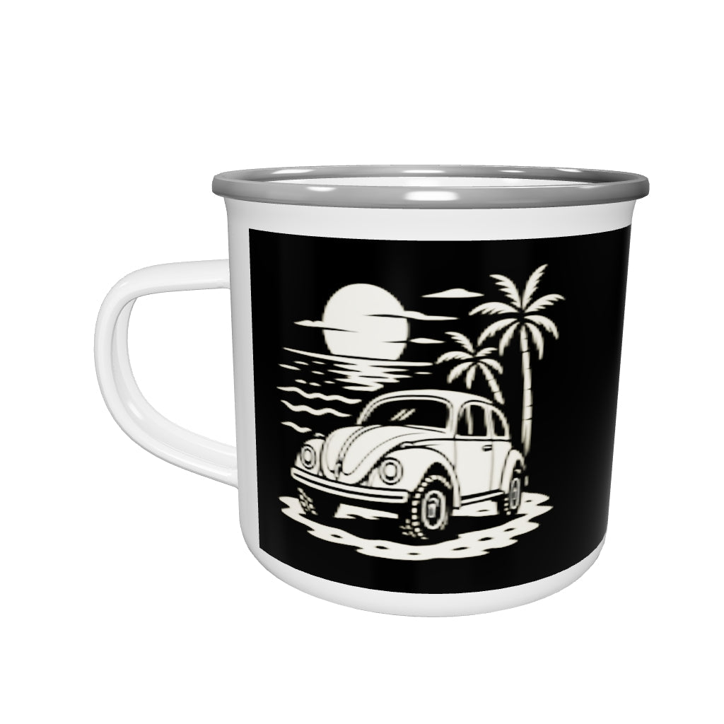 Beach Bug Enamel Mug